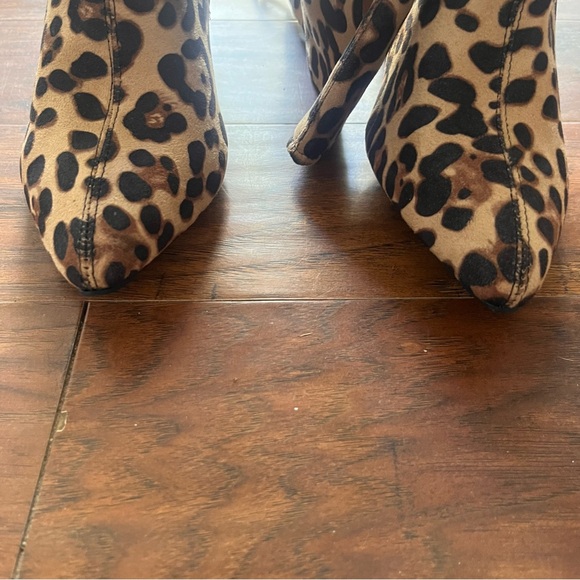 New Leopard Print Thigh High Boots Size 10 - Picture 7 of 9